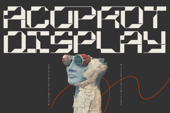 Acoprot Display: A Grid-Based Display Typeface for Editorial Design