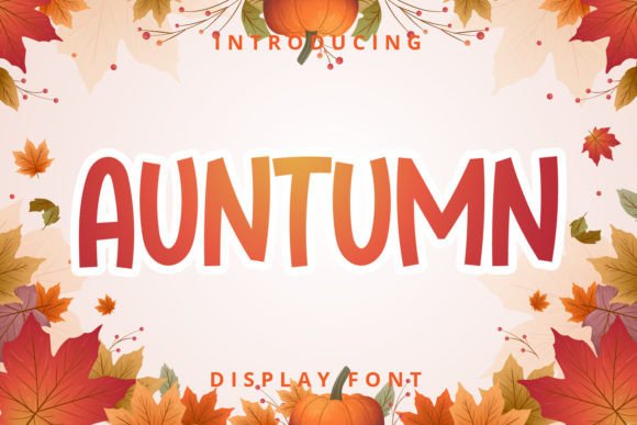 Auntumn: A Playful Display Font for Editorial Charm