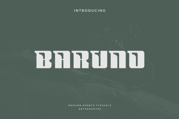 Baruno Display Font for Handmade Product Labels
