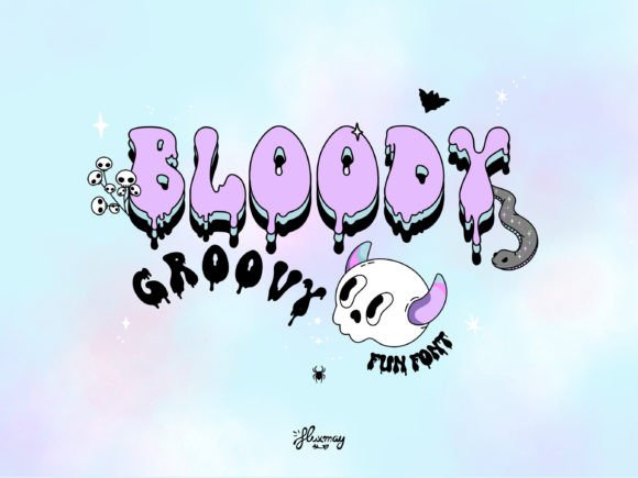 Bloody Groovy: A Display Font With Spooky Editorial Appeal
