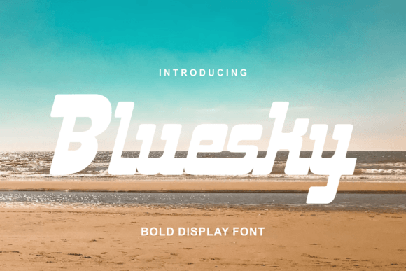 Bluesky: A Bold Italic Display Font for Modern Editorial Design