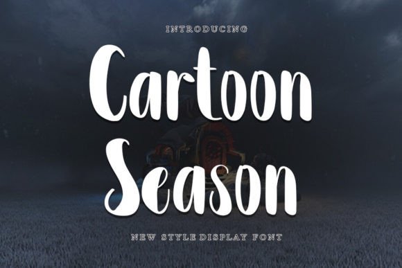 Cartoon Season Font for Handmade Product Design