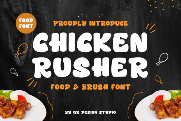 Chicken Rusher: A Playful Display Font for Joyful Branding