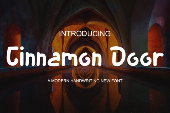 Cinnamon Door Display Font for Crafters and Small Shop Owners