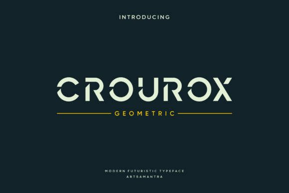 Crourox: A Modern Display Font for Bold Design