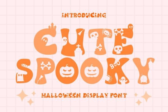 Cute Spooky Font: A Retro Halloween Display Typeface for Branding