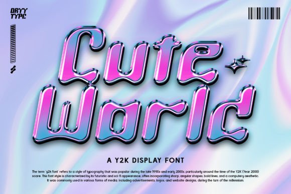 Cute World Typeface: Fun Display Font for Small Business Branding