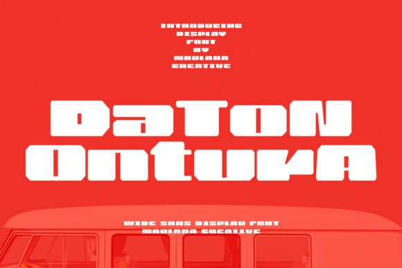 Daton Ontura Font for Handmade Product Designs and Craft Projects