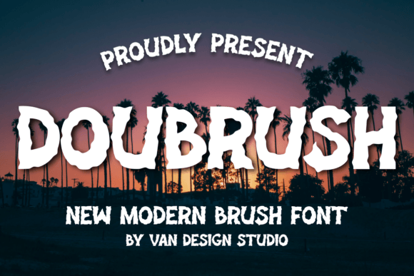 Doubrush: A Unique Display Font for Standout Branding