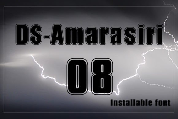 Ds Amarasiri: Display Font for Athletic and Collegiate Branding