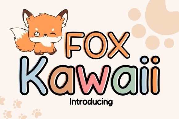 Fox Kawaii: A Playful Display Font for Creative Projects