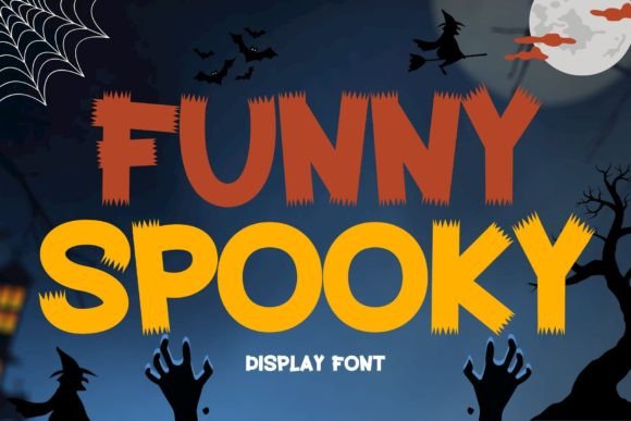 Funny Spooky Display Font for Web Design and Halloween Branding