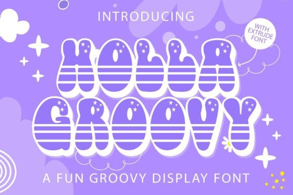Holla Groovy Display Font for Retro Branding Projects