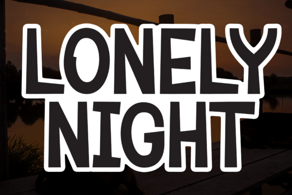 Lonely Night: A Sweet Handwritten Display Font for Creatives