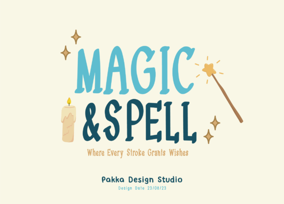 Magic and Spell Font for Whimsical Branding and Display