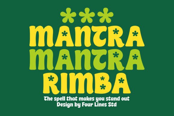 Mantra Rimba: A Nature-Inspired Display Font for Crafters