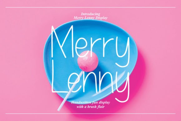 Merry Lenny: A Vintage Retro Display Font for Editorial Design