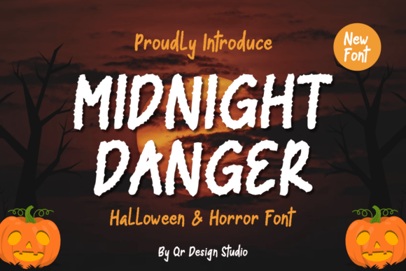 Midnight Danger: A Spooky Display Font for Unique Branding
