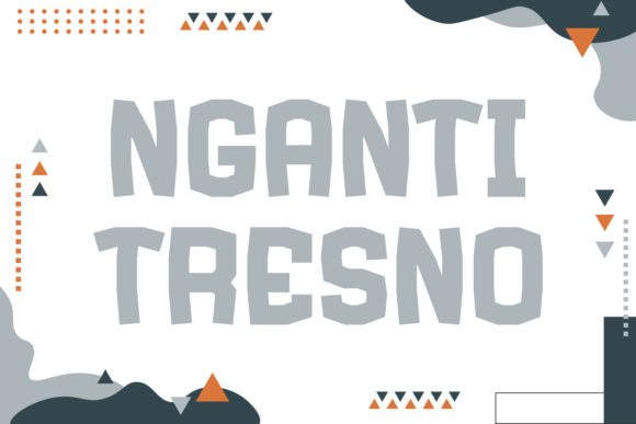 Nganti Tresno Display Font for Handmade Labels and Craft Products