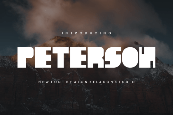 Peterson Display Font: Whimsical Typography for Small Business