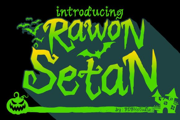 Rawon Setan: A Playful Display Font with Bold Charm