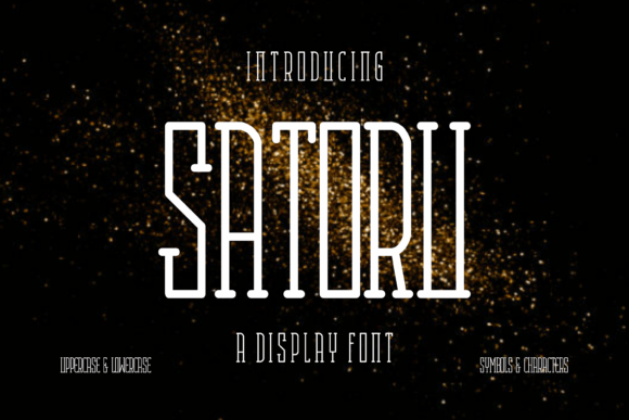 Satoru Font for Handmade Sellers: A Playful Display Typeface