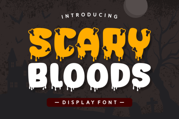 Scary Bloods Halloween Font for Spooky Branding and Invitations