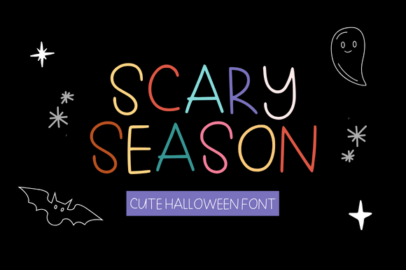 Scary Season: A Playful Display Font for Whimsical Halloween Branding
