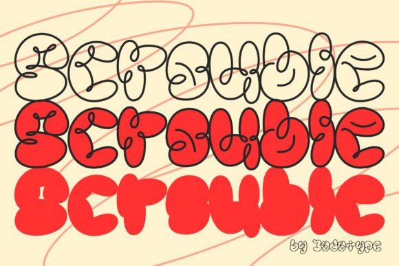 Scrouble: Playful Scribble Display Font for Standout Branding