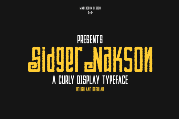 Sidger Nakson: A Display Font for Editorial Design and Branding