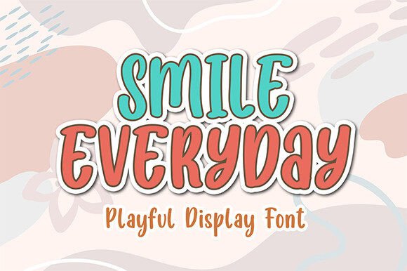 Smile Everyday Font for Handmade Products and Craft Projects