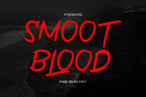 Smoot Blood Brush Font for Bold Small Business Branding