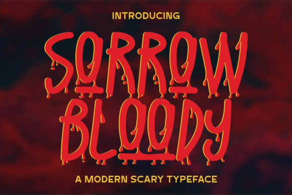 Sorrow Bloody Font Review: Spooky Typography for Handmade Shop Products