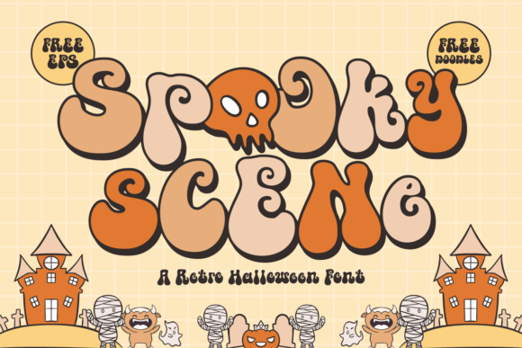 Spooky Scene Display Font for Whimsical Website Headers