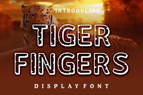 Tiger Fingers: An Outline Font Built for Impeccable Branding