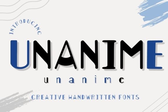 Unanime: A Minimal Handwritten Display Font for Small Business Branding