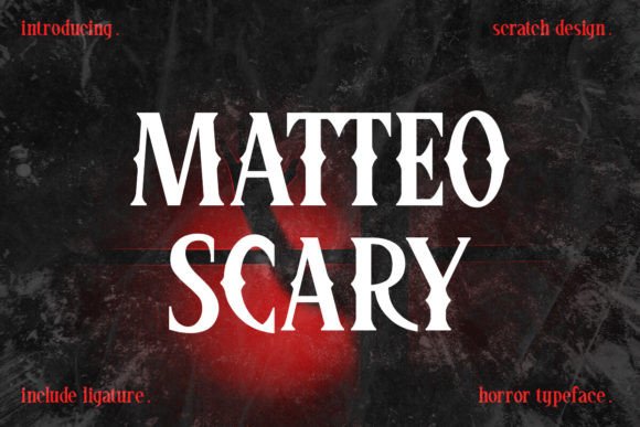 Using Matteo Scary for Your Next Horror-Themed Branding Project