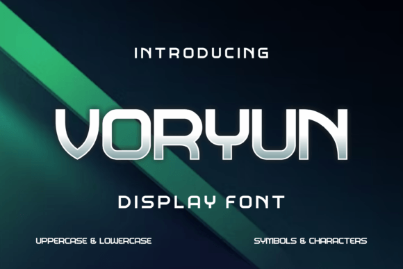 Voryun Display Font for Editorial Design and Publishing