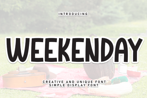 Weekenday Handwritten Display Font for Crafters and Makers