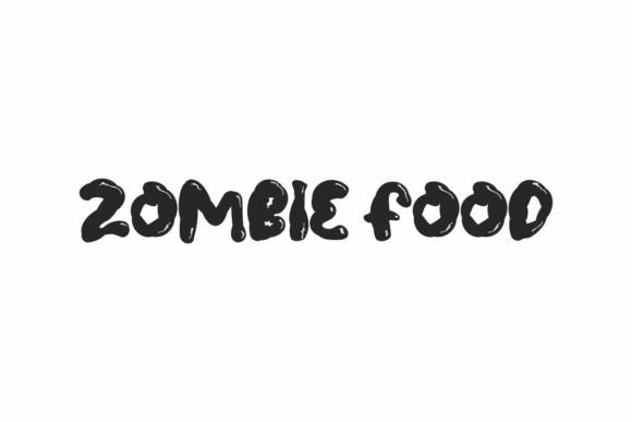 Zombie Food: A Whimsical Display Font for Campaign Designers